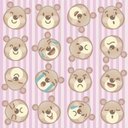Ver imagem 2 de Papel de Parede Infantil Ursinho Divertido