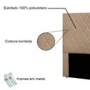 Ver imagem 4 de Cabeceira Queen 1,60m Córdoba Suede - Pallazio Bege