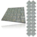 Ver imagem 1 de Pastilha de Vidro Adesiva Kit 20 Uni Parede Cozinha Sala Banheiro Decorativa Moderna Requintado Refo