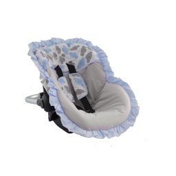 Capa Carrinho + Bebe Conforto + Protetor Cinto Nuvens Azul - 2