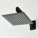 Ver imagem 2 de Ducha Curvada Slim C/haste 20x20 Inox Black