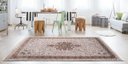 Ver imagem 2 de Tapete Belga Luxo Bruxelas 100x50 Cm Viscose Franja Tipo Persa Edx 08
