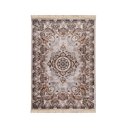 Ver imagem 1 de Tapete Belga Luxo Bruxelas 100x50 Cm Viscose Franja Tipo Persa Edx 08