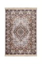 Ver imagem 1 de Tapete Belga Luxo Bruxelas 100x50 Cm Viscose Franja Tipo Persa Edx 08
