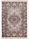 Ver imagem 4 de Tapete Belga Luxo Bruxelas 100x50 Cm Viscose Franja Tipo Persa Edx 08