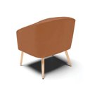 Ver imagem 7 de Poltrona Sala Decorativa Stella Pé Palito Natural Sintético Pu Whisky D03 - D’Rossi