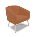Ver imagem 2 de Poltrona Sala Decorativa Stella Pé Palito Natural Sintético Pu Whisky D03 - D’Rossi