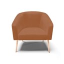 Ver imagem 5 de Poltrona Sala Decorativa Stella Pé Palito Natural Sintético Pu Whisky D03 - D’Rossi