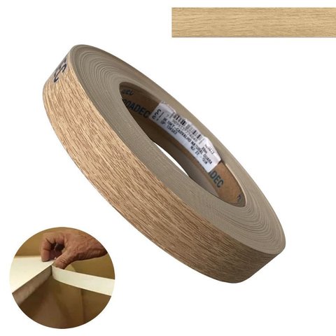 Fita de Borda Pvc Carvalho Natural 22mm X 20m Proadec