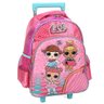Mochila Escolar Rodinha Boneca Lol Surprise Rosa Luxcel - Fúcsia - Dance - 1