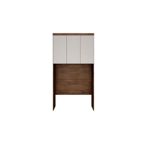 Modulado de Quarto Armário Ponte Aéreo Solteiro Rizon/linea C/ 3 Portas Cumaru - Novo Horizonte