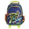 Mochila Escolar Rodinhas Tartaruga Ninja DMW Azul - Azul - 1