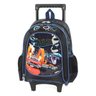 Mochila Escolar Rodinhas Carrinhos Hot Wheels Preta - Preto - 1