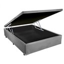 Ver imagem 1 de Cama Box Baú Casal Cinza Gold 138x188x41