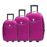 Conjunto Malas de Viagem Batiki Expansível Rosa - Fúcsia - 1