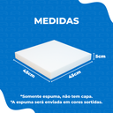 Ver imagem 2 de Espuma Extra Forte D50 Assento Cadeira Sofá Medida:45x45x5cm:branco