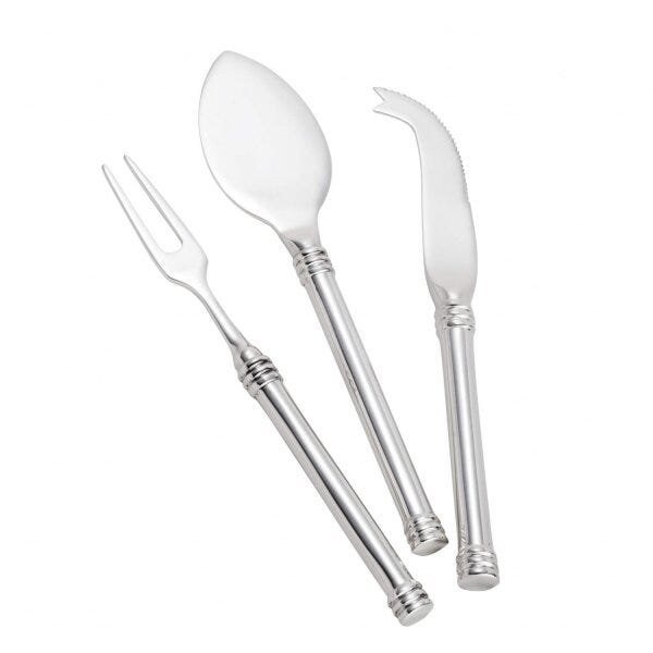 Jogo de Utensílios para Queijo Inox 3 Peças Atenas Rojemac - 2