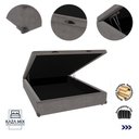 Ver imagem 3 de Cama Box Baú Casal 138x188 Cinza