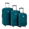 Conjunto Malas de Viagem Batiki Rodinhas e Cadeado BTK 65 Verde - 1