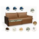 Ver imagem 6 de Sofá sem Caixa Retrátil Reclinável Mônaco 1,60m Estilo Estofados - França Linhosoft Cor "terracota"