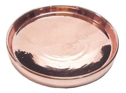 Bandeja Redonda, Rose, De Ceramica, 21x2,5 - 1