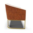 Ver imagem 6 de Sofá Namoradeira 2 Lug Industrial Dourado Stella Noz-linho D03 - D'Rossi Cor Bege