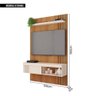 Painel para Tv até 45 Polegadas Marrom Moon Caemmun - 6