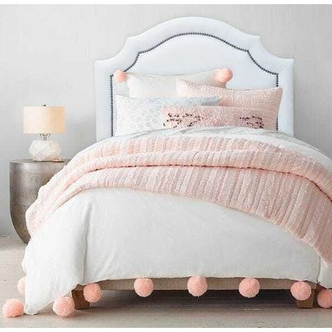 Cabeceira Estofada para Cama Box Provençal Luxo com Tachas - Solteiro Courino Branco