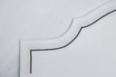 Ver imagem 3 de Cabeceira Casal Estofada para Cama Box Provençal Luxo 140x60 Courino Branco - Tachas Fumê