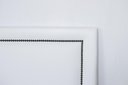 Ver imagem 3 de Cabeceira Queen Reta Luxo 160x60 Courino Branco - Tachas Fumê