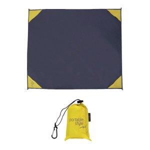 Manta Multifuncional Lona Impermeável Esteira de Camping:amarelo