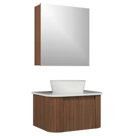 Conjunto Gabinete Suspenso para Banheiro Estela 1g 60cm