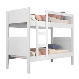 Beliche Solteiro Flora Adulto C/ Grades e Escada 100% Segura:branco - 2