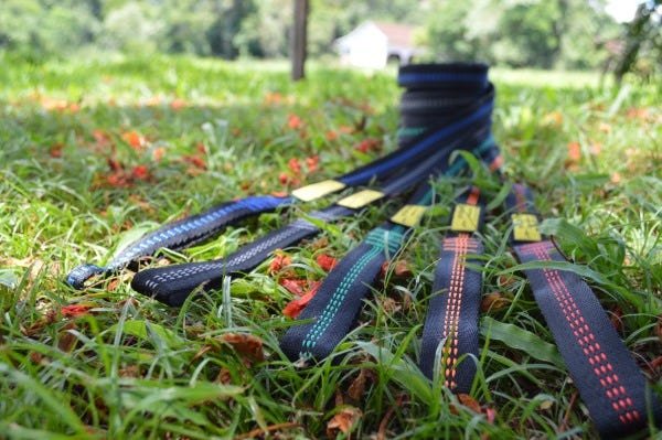 Set Straps Cinta para Rede Hamaca de Camping Portable Style:vermelho - 5