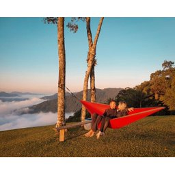 Rede de Camping Hamaca Portátil com Corda Portable Style:roxo - Azul - 8