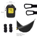 Ver imagem 2 de Rede de Camping Hamaca Portátil com Corda Portable Style:preto - Cinza