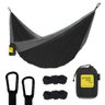 Rede de Camping Hamaca Portátil com Corda Portable Style:preto - Cinza - 1