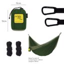 Ver imagem 2 de Rede de Camping Hamaca Portátil com Corda Portable Style:verde Militar - Verde
