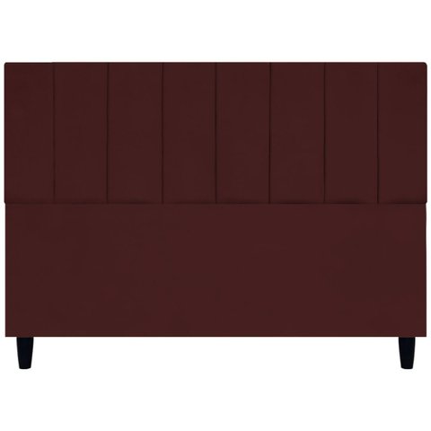 Cabeceira para Cama Queen 160 Cm Suede Bordo