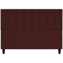 Ver imagem 1 de Cabeceira para Cama Queen 160 Cm Suede Bordo