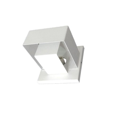 Kit Arandelas C Led Cor Branco Fosco Kit 2 Arandelas Luz Amarelada 3000k 127v