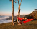Ver mais imagens de Rede de Camping Hamaca Portátil com Cinta Portable Style:verde Militar - Verde