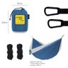 Rede de Camping Hamaca Portátil Dupla C/Corda Portable Style:Azul - Branco - 2