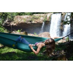Rede de Camping Hamaca Portátil Ultra C/cinta Portable Style:cinza - 3