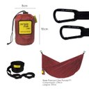 Ver imagem 2 de Rede de Camping Hamaca Portátil Ultra C/cinta Portable Style:bordô