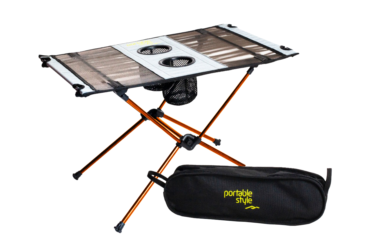 Mesa Dobrável Portatil Camping - Acampamento - Lazer -  Outdoor -  Portable Style