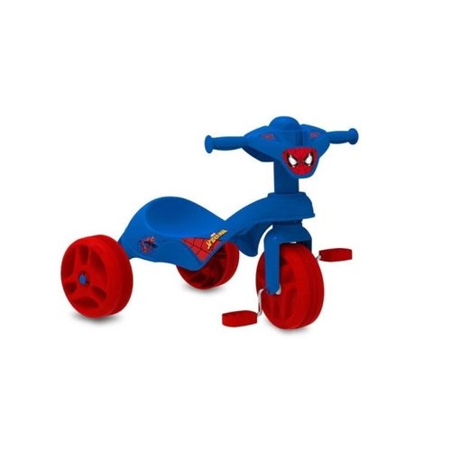 Moto infantil com empurrador do homem aranha