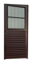 Ver imagem 1 de Porta de Sala Alumínio 86 Esq V.Boreal Marrom Corten Brimak