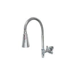 Torneira Flexivel de Parede com Saída para Purificador 1/4 de Volta Tubo Dois Jatos Cromado Samer Me - 2