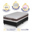 Ver imagem 3 de Conjunto Box Preto Mali Bege Molas Ensacadas Solteiro 96x203x70 - King House